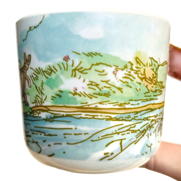 Vintage Disney Winnie the Pooh Trudeau Plastic Kids Cup Mug Piglet Kanga Owl Sun - Picture 3 of 8